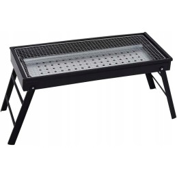 Didelė nešiojama anglinė kepsninė stovyklavimui, 56 x 18,5 cm