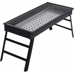 Didelė nešiojama anglinė kepsninė stovyklavimui, 56 x 18,5 cm