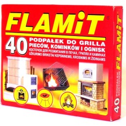 Baltas laužas, 64 kubeliai, skirtas šašlykams ir židinio liepsnai