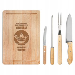 Grilio priedai pridedami prie lentos, jūsų graviravimas