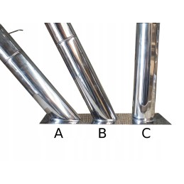 Aukštas židinys rūkyklai su nerūdijančio plieno stogu