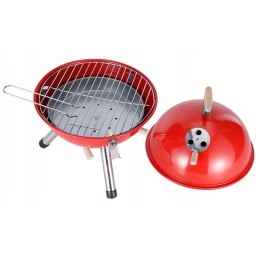 Nešiojami nedideli turistinio sodo anglių griliai su dangteliu