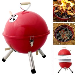 Nešiojami nedideli turistinio sodo anglių griliai su dangteliu