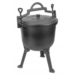 Ketaus katilas 4l medžioklės puodas kepsniams