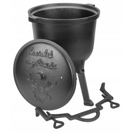 Ketaus katilas 4l medžioklės puodas kepsniams