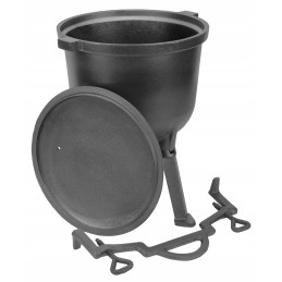 Ketaus katilas 4l medžioklės puodas kepsniams