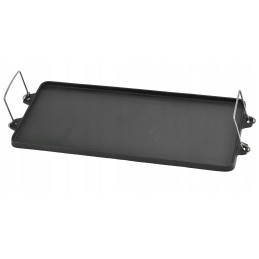 Cast iron double-sided plate grill grate 52 x 25cm grill pan for campfire