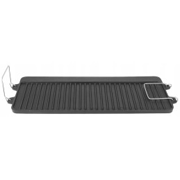 Cast iron double-sided plate grill grate 52 x 25cm grill pan for campfire