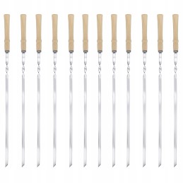 Stainless steel skewers are an essential part of every grilling party.