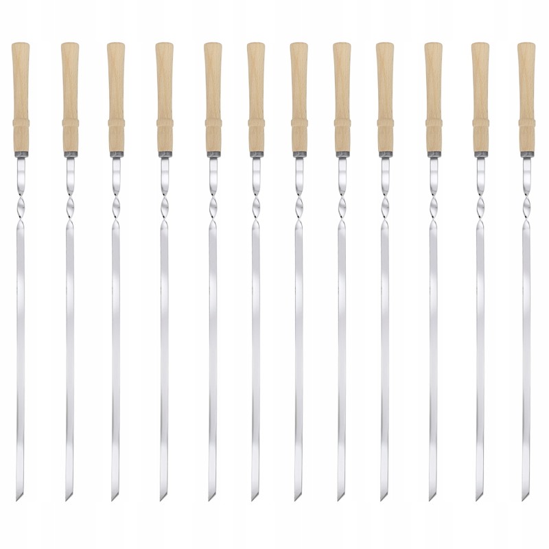 Stainless steel skewers are an essential part of every grilling party.