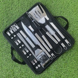 Kepsninės komplektas, priedai, kepsninės reikmenys 21 viename, 4x kilimėliai