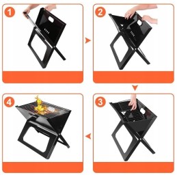 Mobilus turistinis grilis, nešiojamas sulankstomas kepsninė