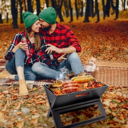 Mobilus turistinis grilis, nešiojamas sulankstomas kepsninė