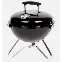 Nešiojama nedidelė sodo anglių kepsninė su grotelėmis ir dangteliu 37x45cm