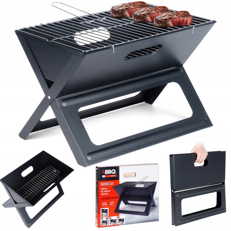 Sulankstomas, nešiojamas, kompaktiškas, kempingas, turistinis, sodo anglis grilis