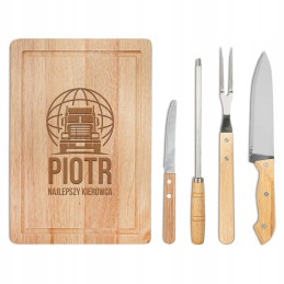 Grilio reikmenų rinkinys, gimtadienio dovana, graviruotojas