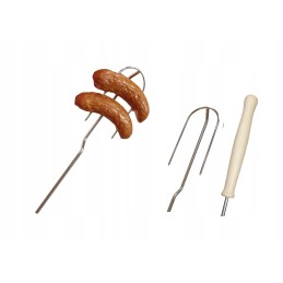 Wo forks sticks campfire 4pcs handle stainless steel 130
