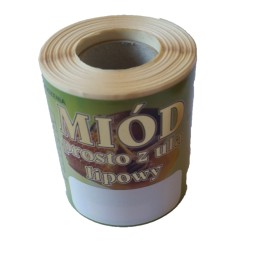 Etiketės liepų medui, 1000 vnt, auksinis užrašas