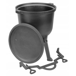 Ketaus katilas 4l medžioklės puodas kepsniams