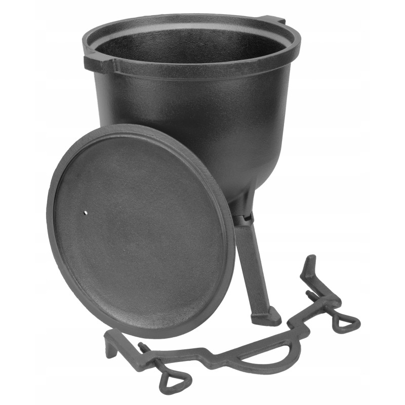 Ketaus katilas 4l medžioklės puodas kepsniams