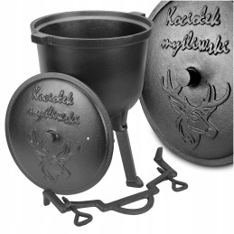 Ketaus katilas 4l medžioklės puodas kepsniams