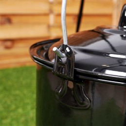 Vengriškas emaliuotas katilas virimui ant ugnies, 3 8 litrai