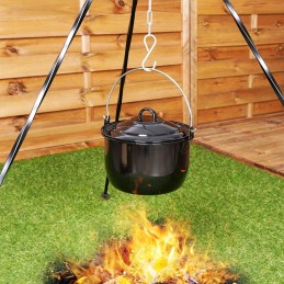 Vengriškas emaliuotas katilas virimui ant ugnies, 3 8 litrai