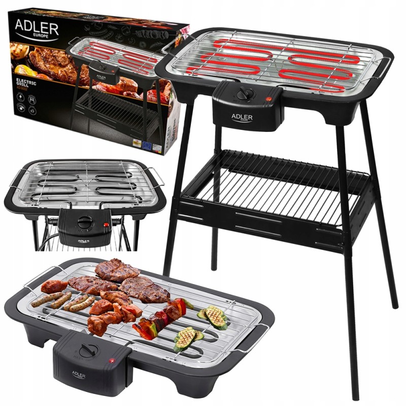 Laisvai pastatomas balkono elektrinis grilis 2400w