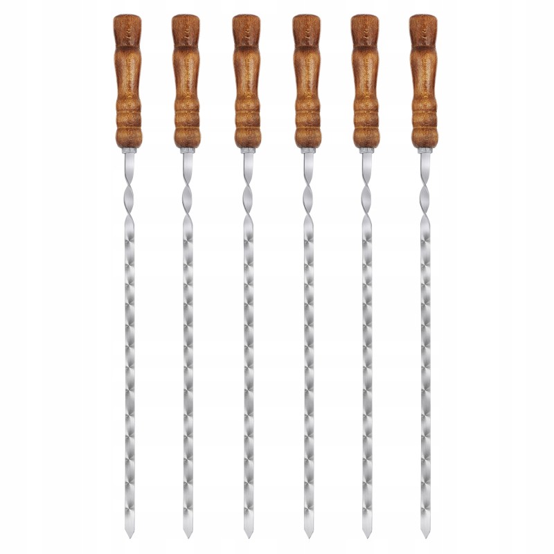 Stainless steel skewers are an essential part of every grilling party.