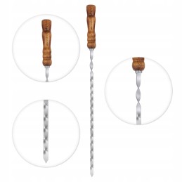Stainless steel skewers are an essential part of every grilling party.