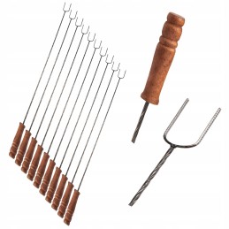 grilli lõkkepulgad, kahvlipulgad, 150cm, 10tk