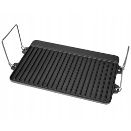 Cast iron grill plate 44 x 24cm double-sided krisberg ks 2643
