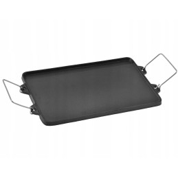 Cast iron grill plate 44 x 24cm double-sided krisberg ks 2643