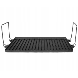 Cast iron grill plate 44 x 24cm double-sided krisberg ks 2643