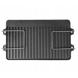 Cast iron grill plate 44 x 24cm double-sided krisberg ks 2643