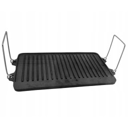 Cast iron grill plate 44 x 24cm double-sided krisberg ks 2643