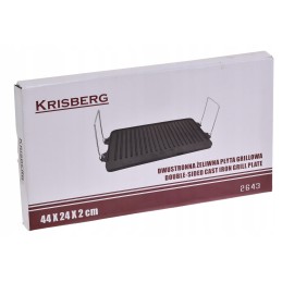 Ketaus grotelių plokštė 44 x 24 cm dvipusė Krisberg KS 2643