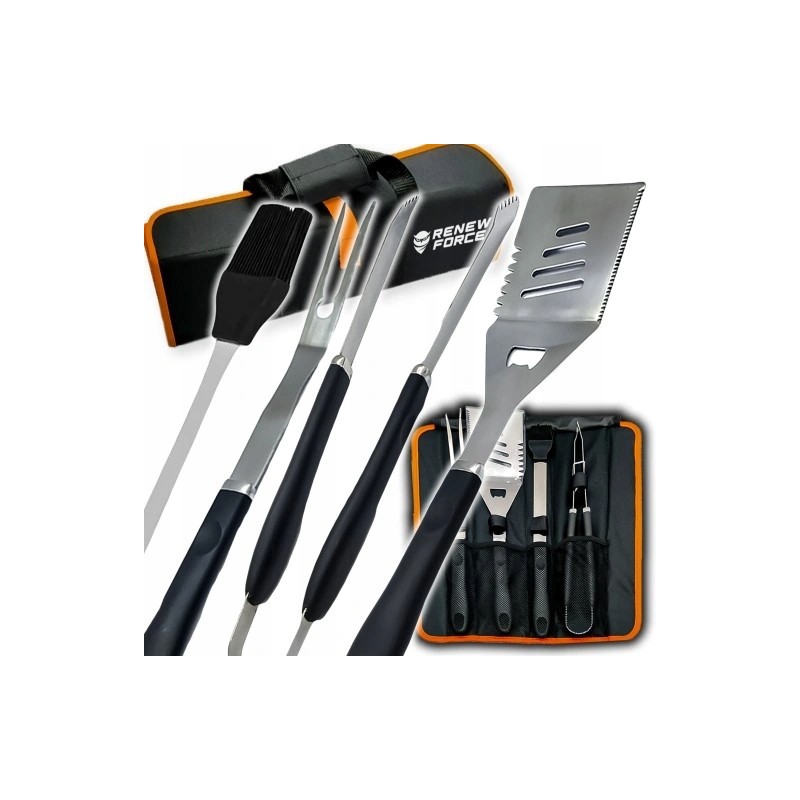 ⭐⭐Plieninio grilio rinkinio priedai 4in1 grilio įrankiai + dėklas super kokybiškas⭐⭐