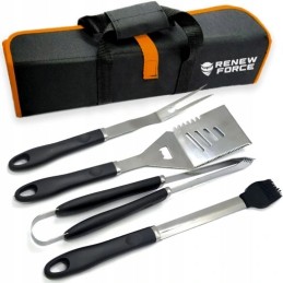 ⭐⭐Plieninio grilio rinkinio priedai 4in1 grilio įrankiai + dėklas super kokybiškas⭐⭐