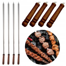 Skewers champagne sticks for barbecue skewers grill stainless steel 45cm. x10