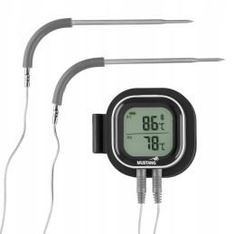 Skaitmeninis grilio termometras su Bluetooth, 2 zondai -50° +300° - mustangas