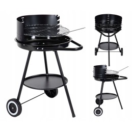 Anglies kepsninė ant ratukų, reguliuojamos didelės apvalios grotelės