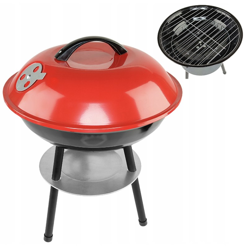 Turistinio sodo anglies grilis, apvalus dangtis