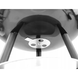 Turistinio sodo anglies grilis, apvalus dangtis