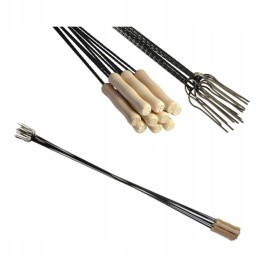 Fokaalkahvel 130 cm kahvlid vorstipulk grilltulele 10 tk