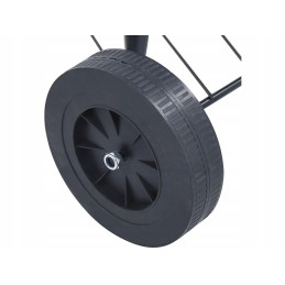 Sodo briketinė anglis grilis su ratukais, dangtelis, apvalus, rakinamas, nešiojamas