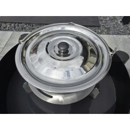 Vengriškas katilas, nerūdijančio plieno puodas, 8 litrai