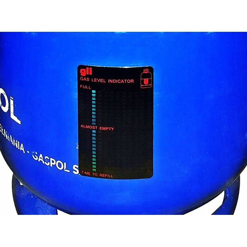 Koler gas level indicator in the lastdrop cylinder