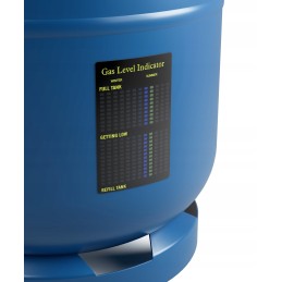 Koler gas level indicator in the lastdrop cylinder