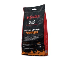 Aukščiausios kokybės anglis šašlykams, supakuotos 10 kg pujados